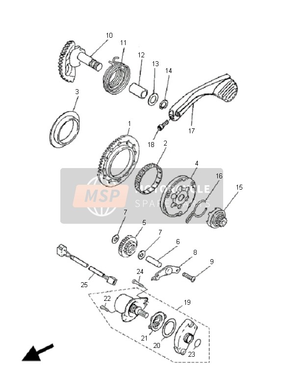 Yamaha YN50R NEOS 2008 Starter for a 2008 Yamaha YN50R NEOS